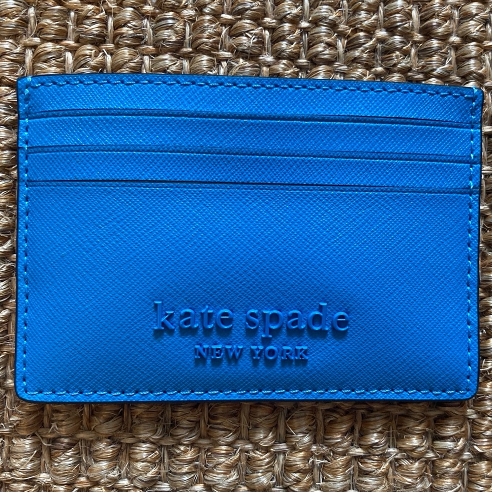 Kate Spade blue card holder